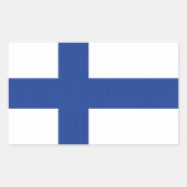 Finse vlag aangepaste stickers (Voorkant)