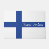 Finse vlag aangepaste welkomstmat deurmat (Voorkant)