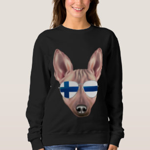Finse Vlag Amerikaanse Naakthond Terrier Honden Fi Trui