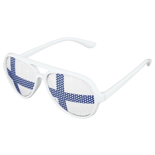 Finse vlag aviator zonnebril (Gekanteld)