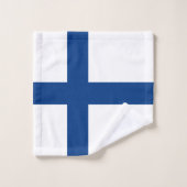 Finse vlag bad handdoek (Wasdoekje)