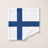 Finse vlag bad handdoek (Wasdoekje)