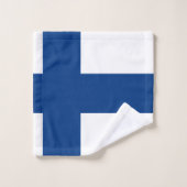 Finse vlag bad handdoek (Wasdoekje)