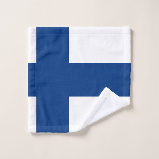 Finse vlag bad handdoek (Wasdoekje)