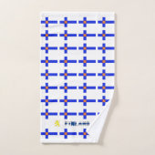 Finse vlag bad handdoek (Handdoek)