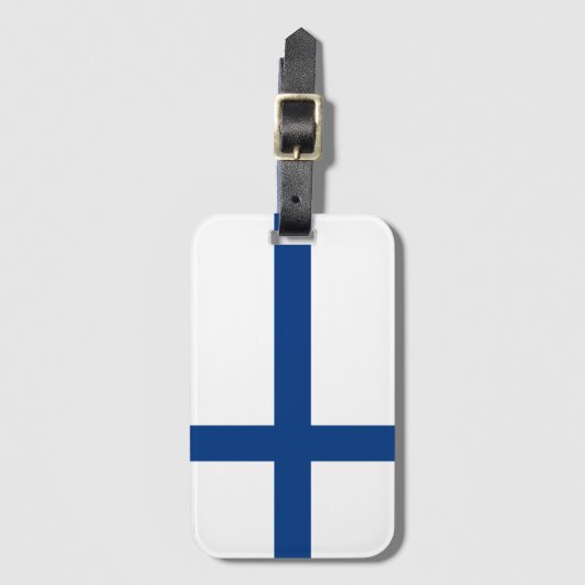 Finse vlag bagagelabel (Voorkant (verticaal))