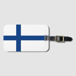 Finse vlag bagagelabel