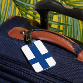 Finse vlag bagagelabel