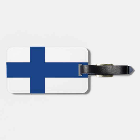 Finse vlag bagagelabel (Achterkant horizontaal)