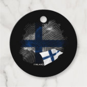 Finse vlag bedankjes labels (Voorkant)