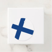 Finse vlag bedankjes labels (In situ)