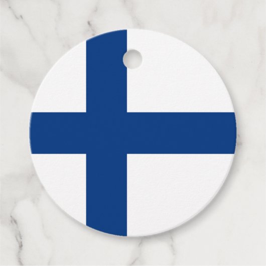 Finse vlag bedankjes labels (Voorkant)