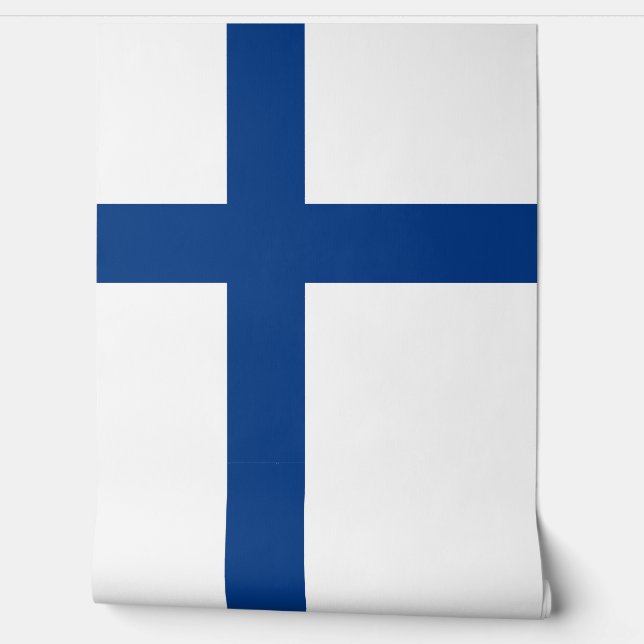 Finse vlag behang (Afrollen)
