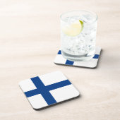 Finse vlag bier onderzetter (Rechterzijde)