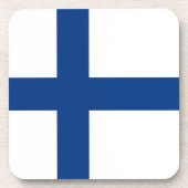 Finse vlag bier onderzetter (Voorkant)