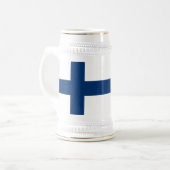 Finse vlag bierpul (Voorkant links)