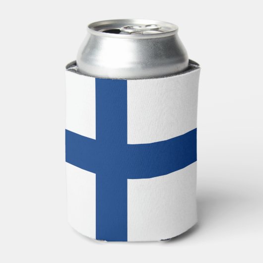Finse vlag blikjeskoeler (Blikje Voorkant)