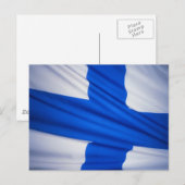 Finse vlag briefkaart (Voorkant / Achterkant)