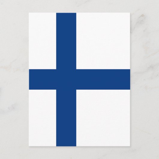 Finse vlag briefkaart (Voorkant)