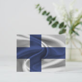 Finse Vlag Briefkaart (Staand voorkant)