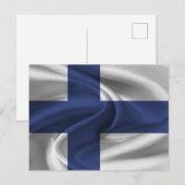 Finse Vlag Briefkaart (Voorkant / Achterkant)