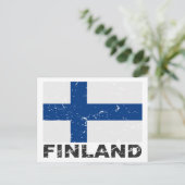 Finse  vlag briefkaart (Staand voorkant)