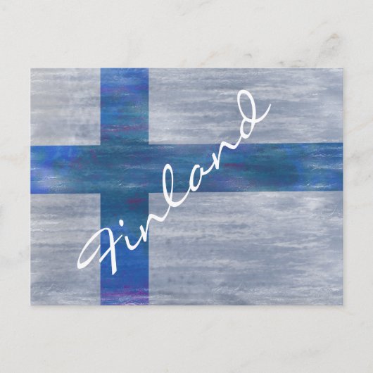 Finse vlag briefkaart (Voorkant)