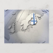 Finse vlag briefkaart (Voorkant)