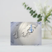 Finse vlag briefkaart (Staand voorkant)