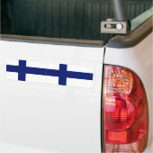 Finse vlag bumper bumpersticker (Op Truck)