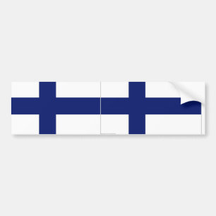Finse vlag bumper bumpersticker