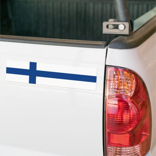 Finse vlag bumpersticker (Op Truck)