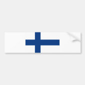 Finse vlag bumpersticker (Voorkant)