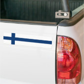 Finse vlag bumpersticker (Op Truck)