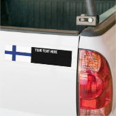 Finse vlag bumpersticker (Op Truck)