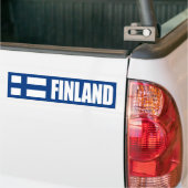 Finse vlag bumpersticker (Op Truck)