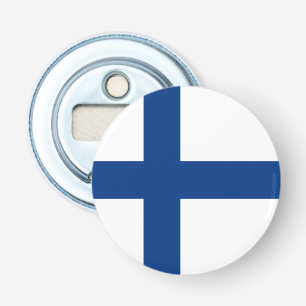 Finse vlag button flesopener