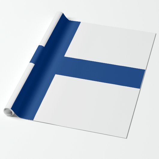 Finse vlag cadeaupapier (Uitgerold)
