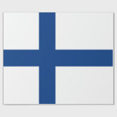 Finse vlag cadeaupapier (Vlak)