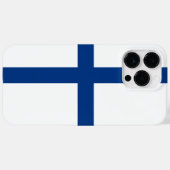 Finse vlag Case-Mate iPhone case (Achterkant (horizontaal))