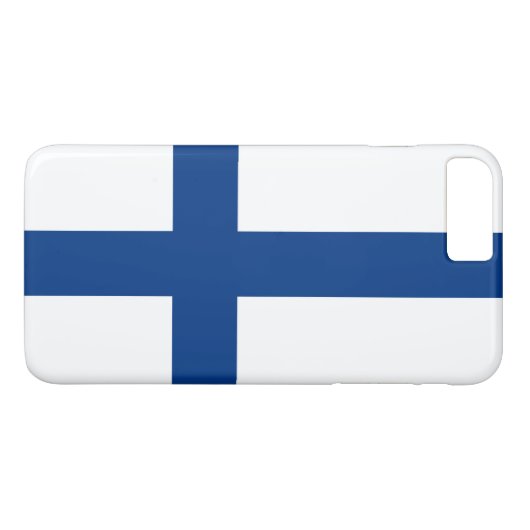 Finse vlag Case-Mate iPhone case (Achterkant (Horizontaal))