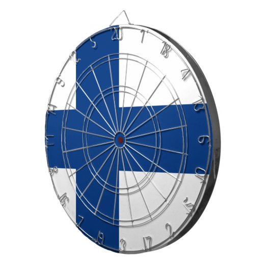 Finse vlag dartbord (Voorkant Rechts)