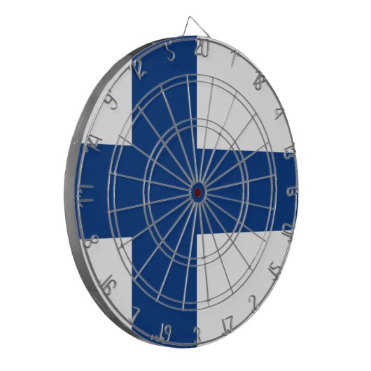 Finse vlag dartbord (Voorkant Links)