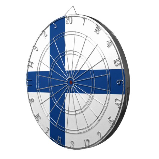 Finse vlag dartbord (Voorkant Rechts)