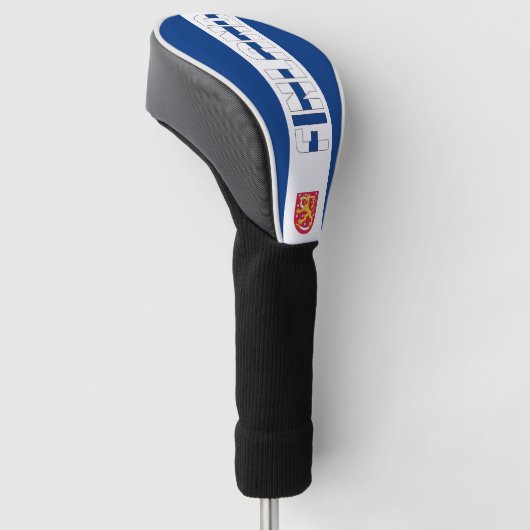 Finse vlag: een prachtig patriottisch golfheadcover (Schuin)