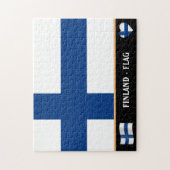 Finse vlag en Finland Legpuzzel (Verticaal)