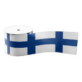 Finse vlag en Finland reizen, vakantie/sport Grosgrain Lint (Spoel)