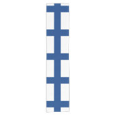 Finse vlag en Finland, veer- en sportfans Korte Tafelloper (Voorkant)