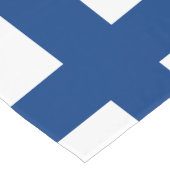 Finse vlag en Finland, veer- en sportfans Korte Tafelloper (Hoek)