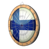 Finse vlag- en Finse dartboardspellen /Rustic Dartbord (Voorkant Rechts)